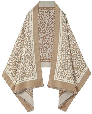 SWAT PANY Schal für Damen, Pashmina-Decke, Schals und Wraps, Winter, warme Schals, Khaki, Large