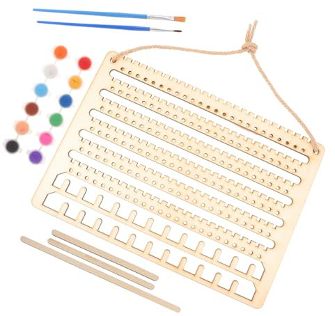 Hohopeti Robuster Schmuck-organizer Aus Holz Zur Wandmontage Für Halsketten Ohrringe Stilvolle Anzeige Für