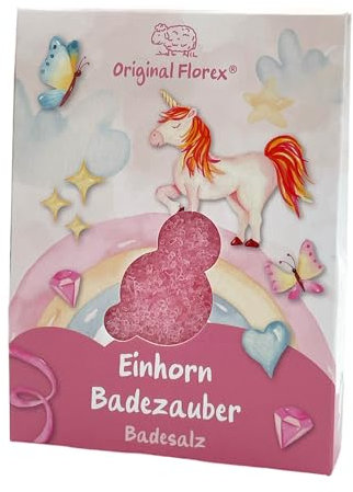 Badesalz Einhorn Blütenzauber 120 g für Kinder Badezusatz