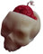 Halloween-Gehirnkerze, die blutende Kerze, Halloween-Dekor, Wachs, menschliche Kerzen, Kerze, Blutkerzen, blutendes tropfendes rotes Wachs, dekorative Themenkerzen für Große (White, One Size)