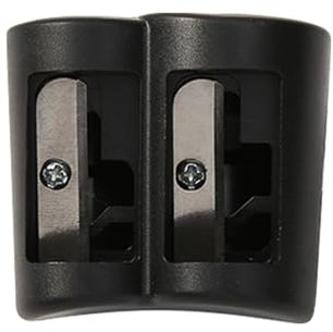 cfpqv für Make-up-Bleistifte, Kosmetik-Bleistiftspitzer, Doppellöcher für Augenbrauen, Lippenkonturstift, Eyeliner, Bleistift, Schulbedarf, Tintenfass Antik (Black, One Size)