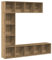 vidaXL Bibliothèques 3 pcs chêne Artisanal Bois d'ingénierie, bibliothèque, étagère de Rangement, Armoire de Bureau, étagère à Livres