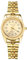 JewelryWe Damenuhr Gold Edelstahl Uhren: Klassische Analog Quarz Armbanduhr Damen Edelstahlarmband Geschäft Lässige Uhr mit Diamantskala und Facettiert Lünette