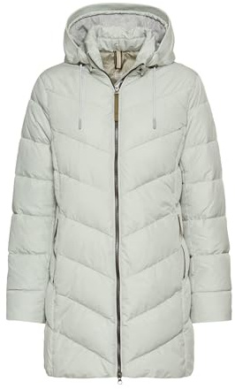 camel active Damen Wattierte Jacke mit Abnehmbarer Kapuze