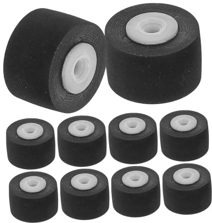 CONGARTENO 10pièces Roues De Pression Caoutchouc pour Magnétophone Accessoires De Réparation De Cassette Et Amplificateur Compatible avec Plusieurs Marques