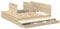 vidaXL Stauraum Bettgestell Sonoma Eiche 200X200 cm Holzwerk Viele Schubladen modernes Design einfache Montage Innenmöbel großes Holz texturiert stabil langlebig