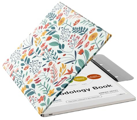 MoKo Case for Remarkable Paper Pro 2024 11.8, Flowers | Secure Pen Holder, Lightweight & Ultra-Thin, Magnetic Back Design, Auto Sleep/Wake