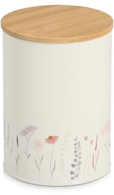 Vorratsdose m. Bambusdeckel Flowers, 1400 ml