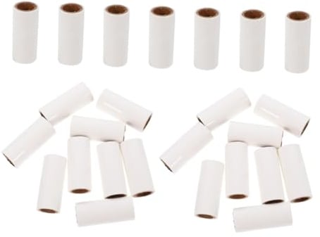 DIKACA 25stücke Fusselrolle Nachfüllpack für Tierhaare Klebekerne für Effizientes Entfernen von Flusen und Fusseln Kleidung und Möbeln Kompakt für Reise und Heimgebrauch