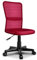 TRESKO Bürostuhl Schreibtischstuhl Drehstuhl, mit Kunststoff-Leichtlaufrollen, stufenlos höhenverstellbar, gepolsterte Sitzfläche, ergonomische Passform, Lift SGS-geprüft (Weinrot)