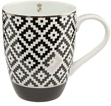 Goebel Diamonds Künstlerbecher, Tasse, Fine Bone China, schwarz-weiß, 12,5 x 9 x 11 cm