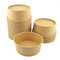 50 ensaladeras Kraft con revestimiento PLA Ø 150 x 60 mm – 680 ml