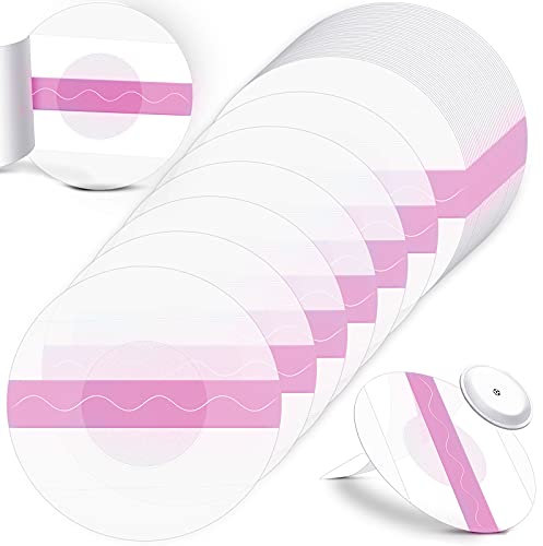Nuanchu 48 Pack Sensor Covers Compatible with Freestyle Libre 1/2/3,Waterproof CGM Sensor Patches, Glucose Monitor Protector Long Lasting Without Hole (Pink)