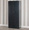 URBNLIVING Armoire haute en bois à 2 portes avec 2 tiroirs de rangement pour chambre à coucher (noir, contemporain)