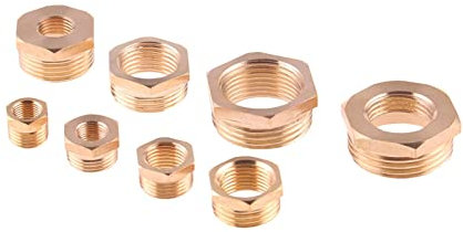 Garden Hose Adapter Male to Female Thread Brass Hex Reducer Bushing Reducer Hose Fitting Fitting Adapter M5 1/8 1/4 3/8 1/2 3/4 1 BSP (Thread Specification : Male 04 to Female 03)
