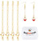Beebeecraft 1 Box 20 Sets 24 K vergoldet Halskettenverlängerungen Armband Fußkettchen Verlängerungskette mit Karabinerverschlüssen und Perlenspitzen für die Schmuckherstellung, 6,4 cm