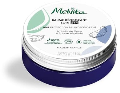 Melvita - Deodorant Balsam Pflege 24 Stunden – Anti-Geruchs-Wirkung – 100% natürlich – vegane Formel – Bio-zertifiziert – alle Hauttypen – ohne Duft – ohne Aluminiumsalze – ohne Alkohol
