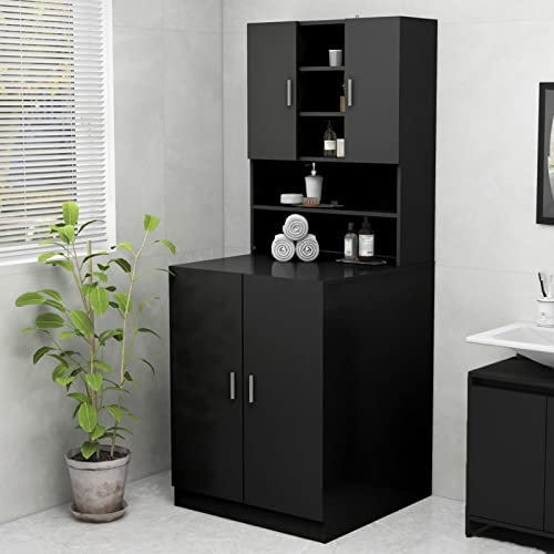 Lechnical Mobile per Lavatrice Nero,Casa e Giardino,Accessori elettrodomestici,Accessori lavatrici e asciugatrici,Accessori per lavatrici e asciugatrici