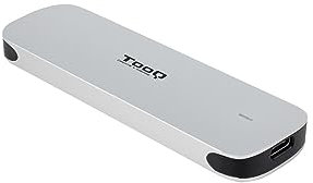TooQ TQE-2202S - Caja Externa para SSD M.2 NGFF, Aluminio, Color Plata