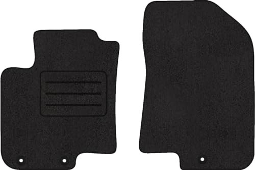 Velours VORNE Fußmatten Schwarz LUX für Hyundai i20 II 2-teilig