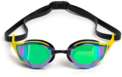 arena Lunettes de natation unisexes Cobra Edge Swipe anti-buée pour hommes et femmes, verres miroir en polycarbonate