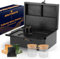 SOUTHGATE Premium Geschenk Set, Abschließbare Bambus-Box, Aufbewahrungsbox mit abnehmbarem Tablett(25 * 17 * 11 CM, Schwarz)