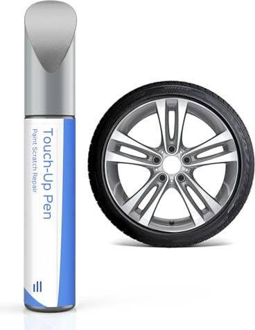 Ferric Peinture de retouche pour jantes Gris clair Compatible avec les jantes BMW DIY avec peinture assortie