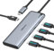 Hub USB C Multiport, Adaptateur Type-C 5-en-1 MOKiN avec Double Sortie Vidéo 4K@60Hz, Charge Rapide PD 100W, USB-C 3.1 10Gbps, Répartiteur USB C pour MacBook Pro, Dell, HP, iPad Pro