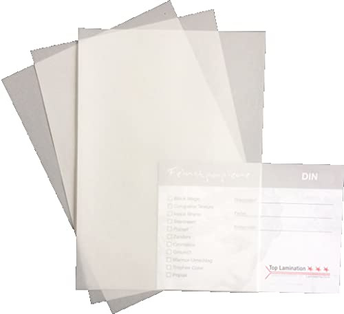 25 Blatt weißes DIN A5 Transparentpapier 150 g/m²
