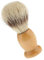 MagiDeal Brosse à Barbe en Poils de Sanglier Blaireau de Rasage Pinceau Nettoyage pour Homme Barbier Coiffeur/Salon de Coiffure - Tête Blanche