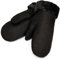 Werner Christ Lammfell Fäustlinge warme, Lange Unisex Fausthandschuhe aus echtem Fell, Winter-Handschuhe für Damen und Herren in schwarz, Größe 5
