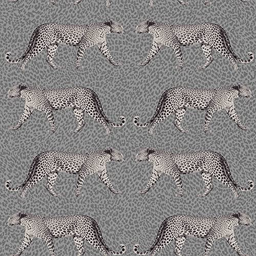 Glamorous Leopard Charcoal