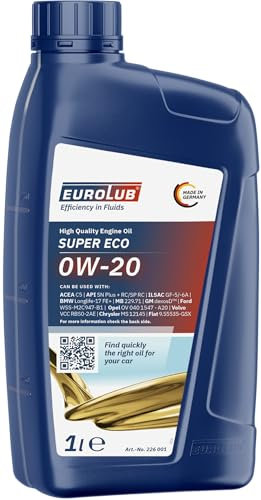 EUROLUB SUPER ECO SAE 0W-20 Motoröl, 1 Liter