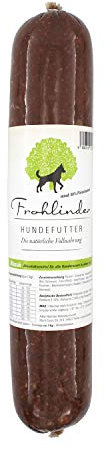 Frohlinder Hundewurst Klassik | Vollnahrung für Hunde mit normalem Bewegungsdrang ab dem Welpenalter | Eigenherstellung aus Deutschen Produkten | 100% natürliche Zutaten ohne Zusatzstoffe