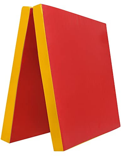 Grevinga® klappbare Leichtturnmatte | VB 80 | 200 x 100 x 6 cm | ROT-GELB