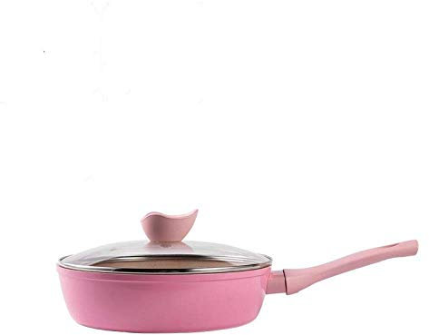Cuisine standard en acier inoxydable Stir Poêle à frire avec dôme Couvercle multi-Ply Clad Wok Rose Wok
