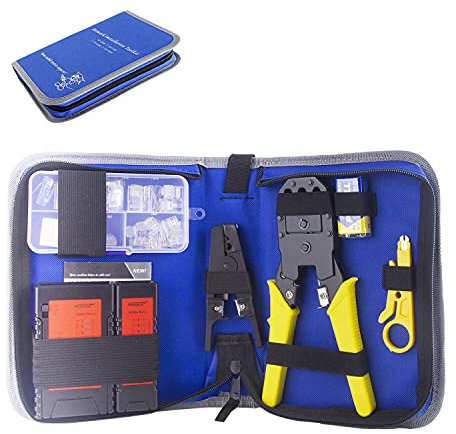 Noyafa NF-1206 Network Dual-Mode Crimping Tool and J45 Rj11 Rj12 CAT5 Cat 6 Multifunctional UTP Network LAN Cable Tester Test Tool kit