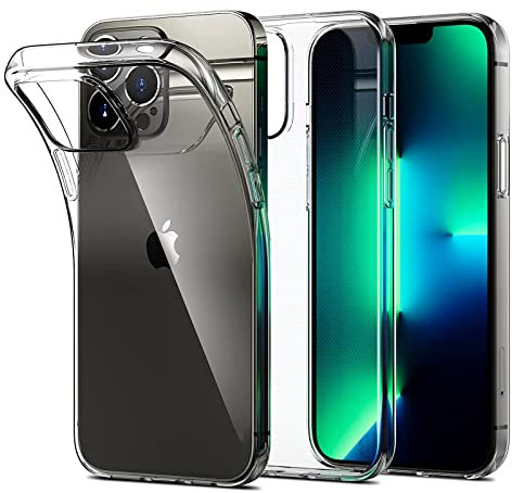 TECHGEAR iPhone 13 Pro Max Clear Gel Case [AirFlex] Crystal Clear Slim & Light, Protective, Flexible Soft Gel/TPU Cover with Soft Touch Keys Designed for iPhone 13 Pro Max 6.7 (Super Clear)