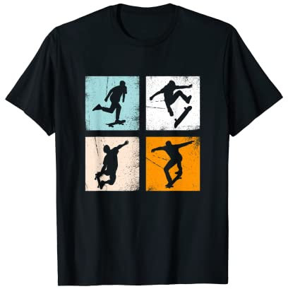 Retro Vintage Skate Skateboard Skateboard-Kleidung T-Shirt