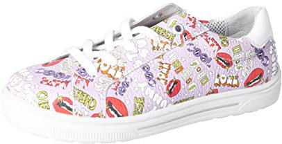 RICOSTA Mädchen Low-Top Sneaker Jody,Kinder Halbschuhe,WMS:Mittel,lose Einlage,Kinderschuhe,Halbschuhe,straßenschuhe,Flieder (110),25 EU