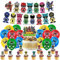 Ballon Dekoration Party Ballon Dekoration Set mit Geburtstag Banner Luftballons Cake Toppers für Thema Party Dekoration