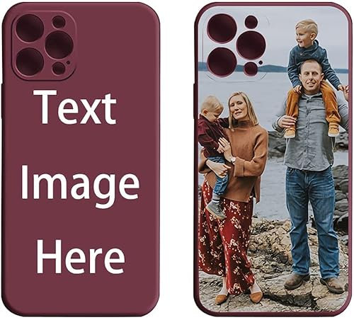 Personalisierte Handyhülle für iPhone 16 15 14 13 12 11 Pro Max X XR XS Max 6 6S 7 8 Plus SE 2020 maßgeschneiderte Flüssigsilikonhülle – Machen Sie Ihre eigene schützende Hybrid-Handyhülle