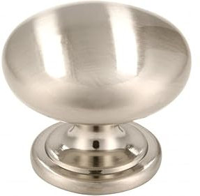 SIRO Möbelknopf Donaueschingen, Landhaus, Klassisch, Vintage, Druckguss vernickelt feingeschliffen, 32 mm x 28 mm x 32 mm, 1533-33ZN21
