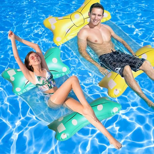 Schwimmhängematte Poolhängematte Hängematte Pool Erwachsene, Luftmatratze Pool 4 In 1 Aufblasbare Wasserhängematte Schwimmbett Tragbarer Luftmatratze Pool, Aufblasbare Schwimmbett Wasser Hängematte