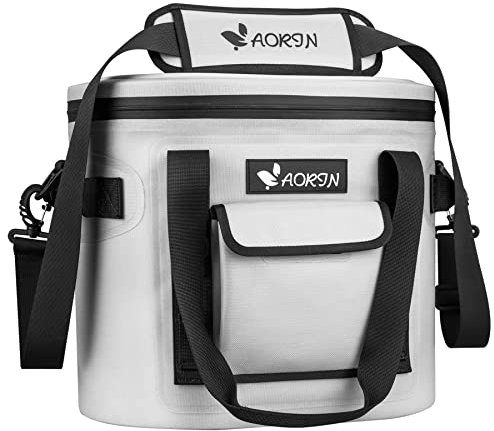 AORIN Bolsa Térmica Porta Alimentos, 20L Bolsa Nevera de Gran Capacidad, Nevera Portátil Acampada, Impermeable Mochila Nevera Multiuso para Camping, Barbacoa, Exterior, Picnic, Viaje, Pesca y Fiesta