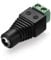 conecto, Barrel Plug Adapter, Low Voltage Adapter, 5.5 x 2.1 mm Barrel Socket to Two-Pole Terminal Block, Black