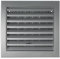 Steinberg14 Silver Plastic 100mm Adjustable Air Vent Cover with Insect Mesh - 4 inch Air Vents for Interior Walls and Ceilings - Outdoor Vent Cover - Extractor Fan Vent Cover - Ventilation grilles