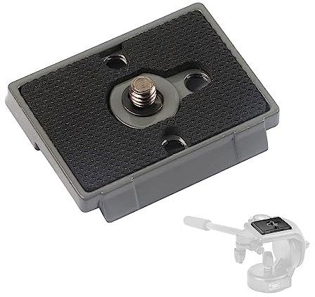 RAQIFAYA Tripod Quick Release Plate Universal Quick Release QR Plate Durable Aluminium Quick Release Plate Compatible with Manfrotto 200PL-14