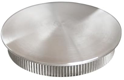 Rohrstopfen für Rohr Ø 33,7 x 2,0 mm Edelstahl V2A Endkappe Stopfen Edelstahlkappe Deckel Rohrstopfen Rohrverschlussstopfen Geländer Rohrverschluss VA A2 AISI304 AISI 304