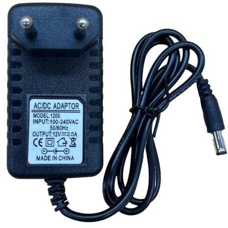 30W Adaptateur Secteur 12V 2.5A Universel Alimentation AC 100-240V Bloc d'alimentation EU Plug Adaptateur Secteur pour Router WLAN,Barrette LED,Caméra,Lecteur multimédia